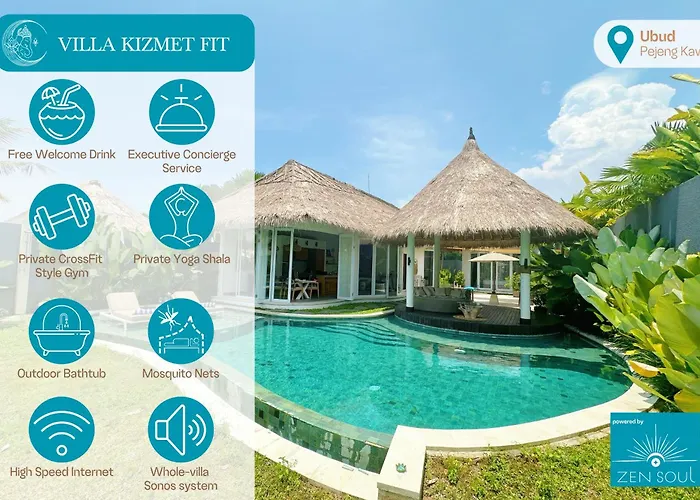 2Bed Luxury Private Villa - 10Min To Ubud Center, Yoga Shala, Crossfit-Style Gym