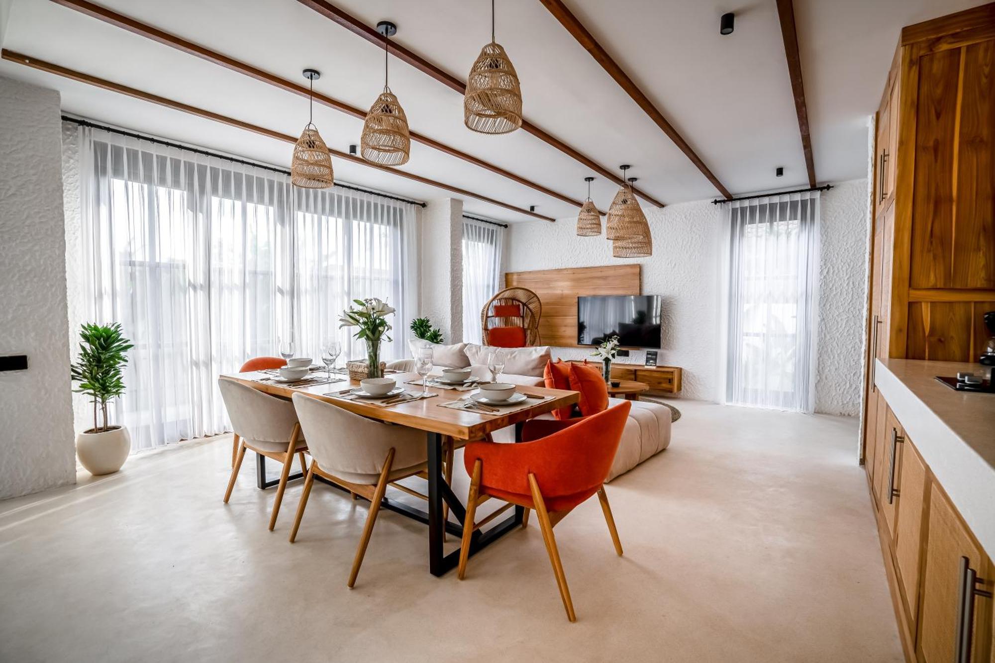 Villa Tropical Tribe By Evdekimi - Stylish 3br With Nature View And Relaxing Pool - Long Extras