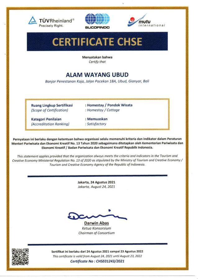 Alam Wayang - Chse Certified 4* Ubud (Bali)