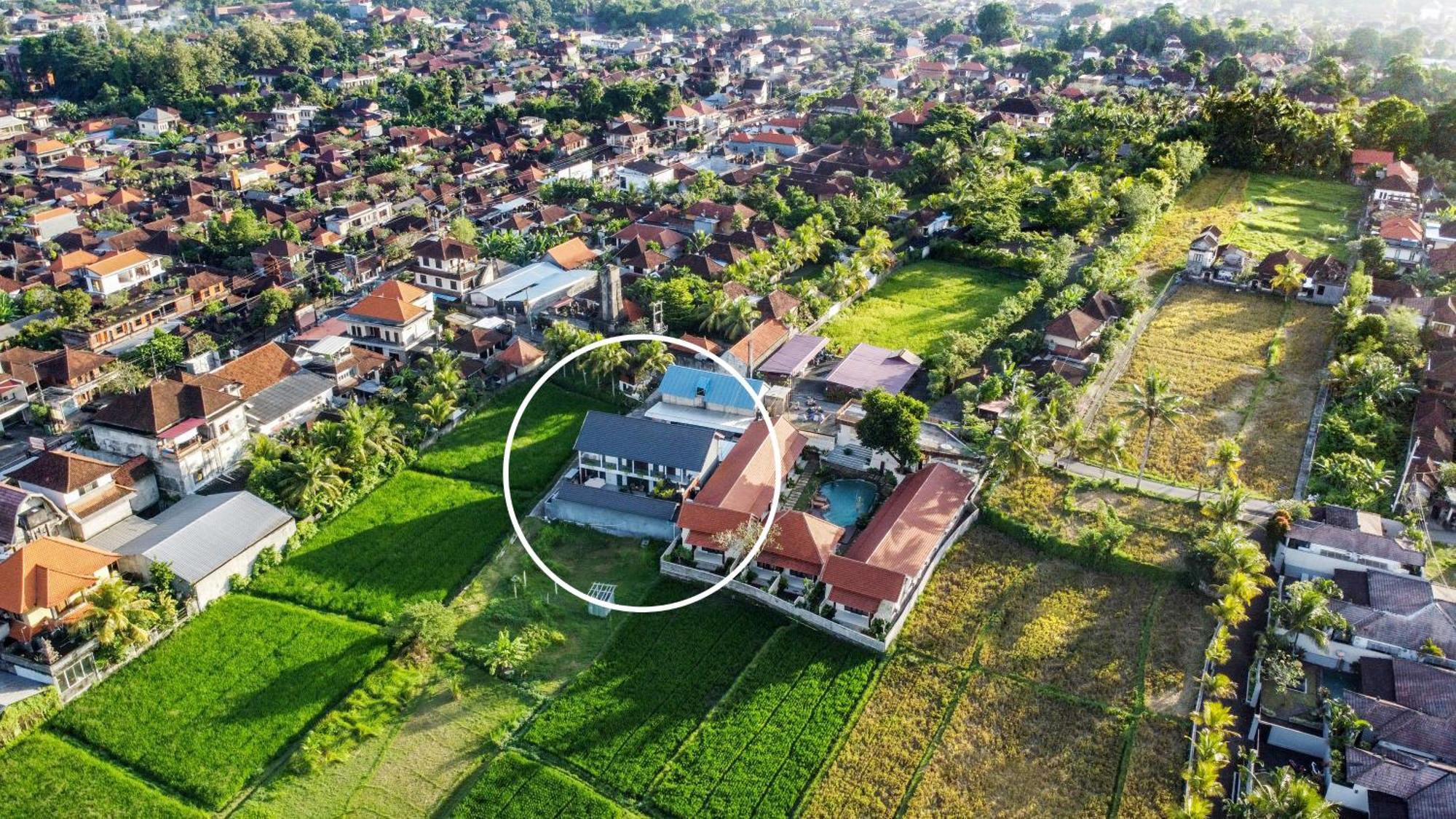 White Blue House 2 - Pvt Room, Shared Pool&kitchen Guest house Ubud (Bali)