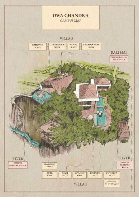 Dwa Chandra Full-service 5br In Nature Sanctuary Villa Ubud (Bali)