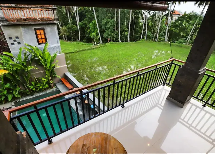 Harmony House 7: Rice Field View. Near Ubud Center
