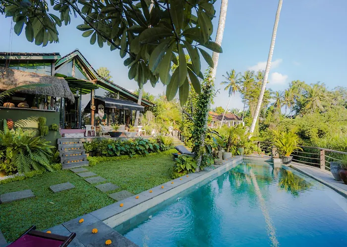 Tropical Kasbah Neighbourhood With Ubud Riverside View