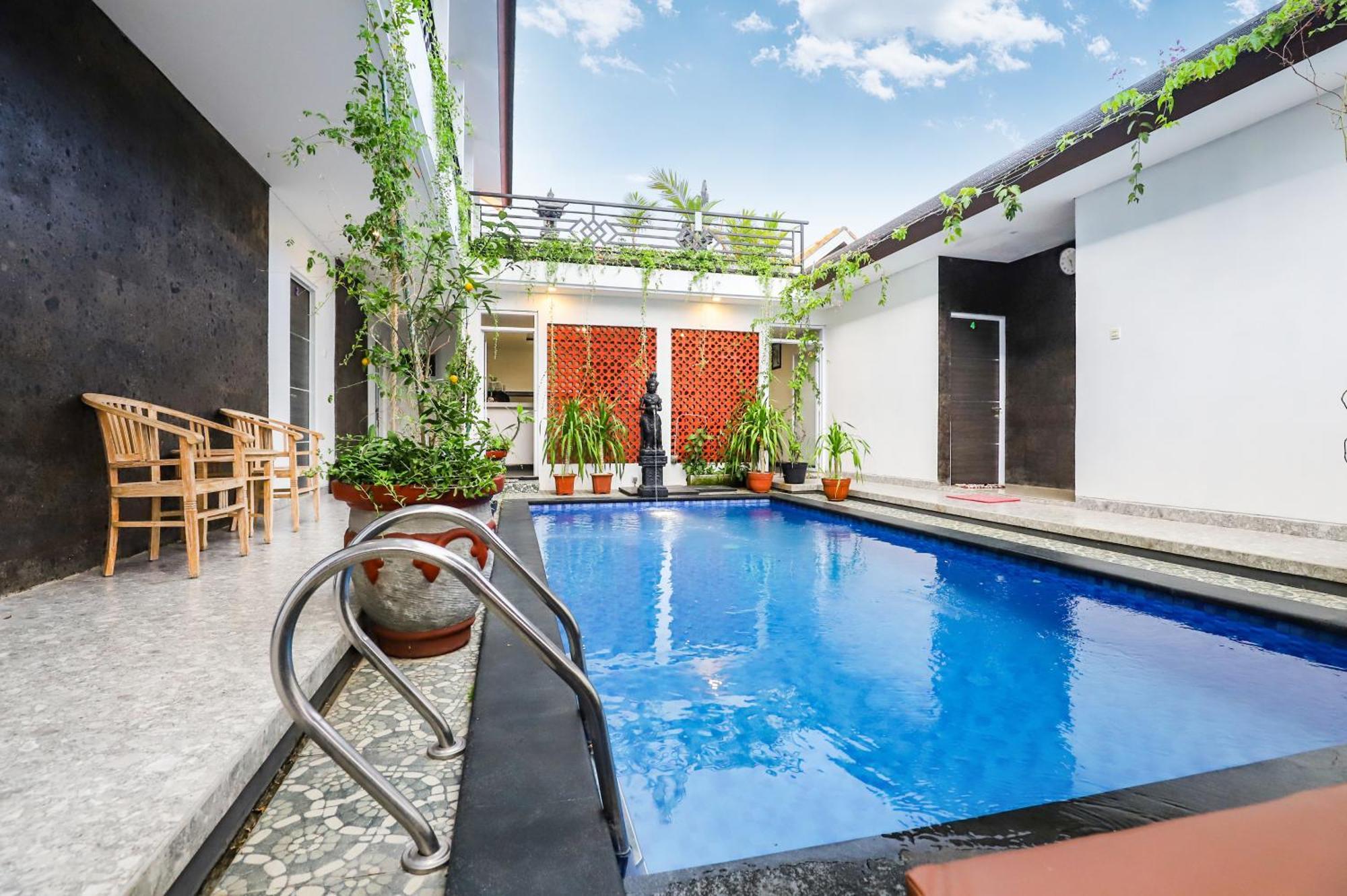 White Blue House - Private Room, Shared Pool And Kitchen - 8 * Ubud (Bali)