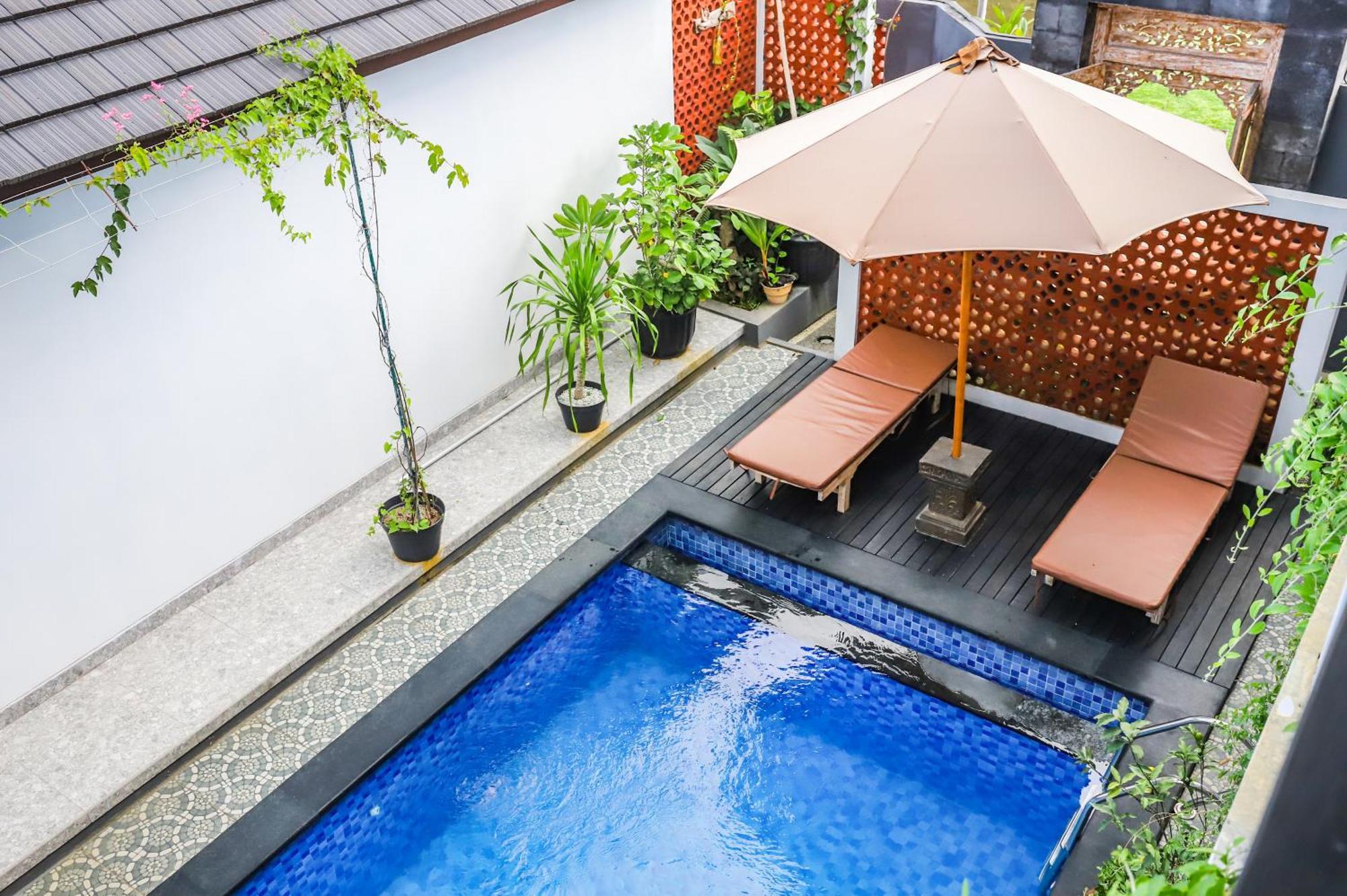 Guest house White Blue House - Private Room, Shared Pool And Kitchen - 8 Ubud (Bali)