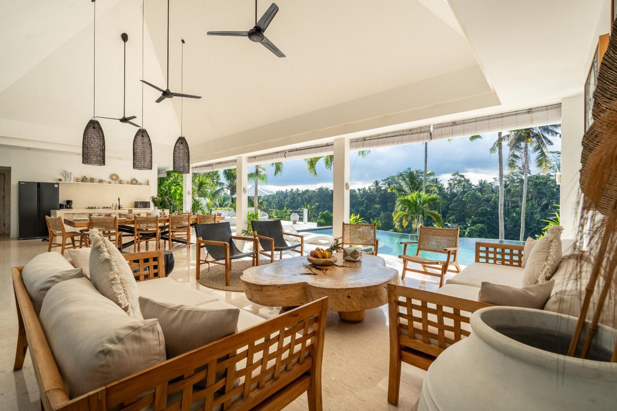 New! Amazing Jungle View 4 Br W Staff Villa Ubud